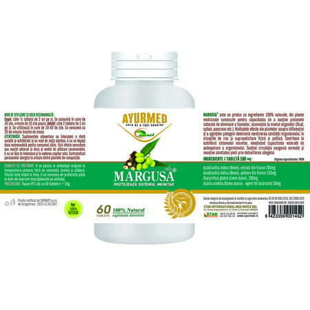 Margusa, 60 tablete, Ayurmed 698117
