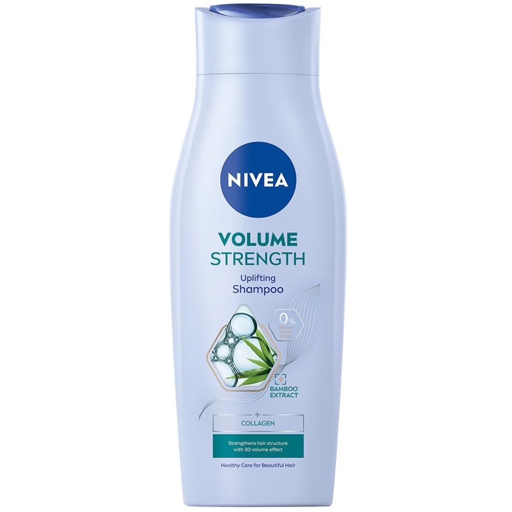 Sampon pentru par cu fir subtire, lipsit de volum Volume & Strength, 400 ml, Nivea