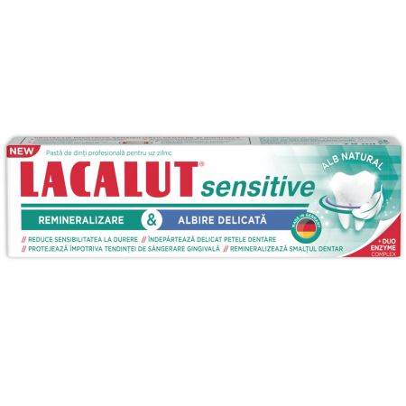 Pasta de dinti Sensitive Whitening Lacalut, 75ml, Theiss Naturwaren