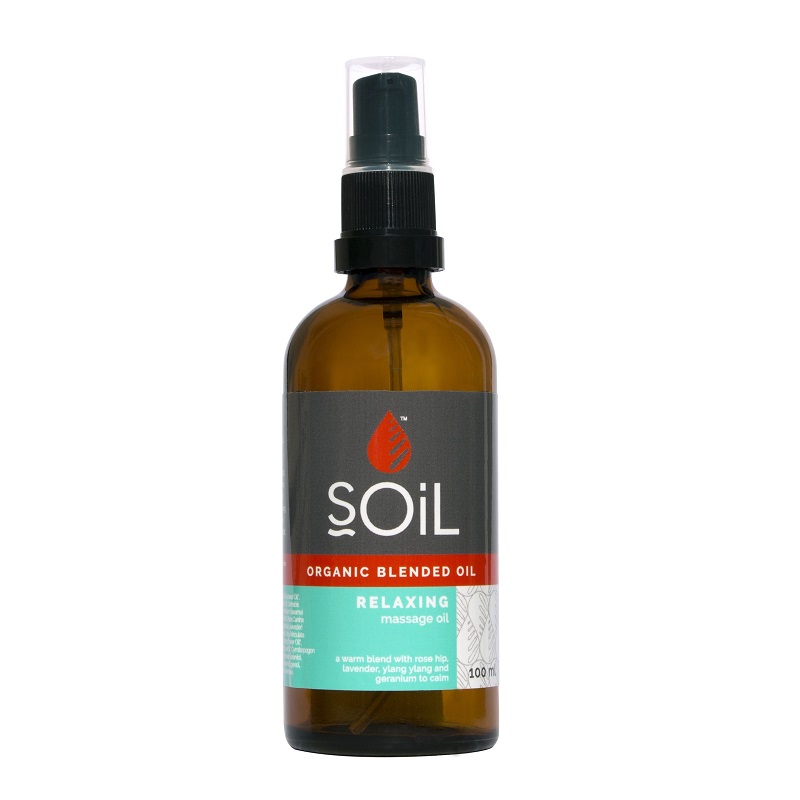 Ulei de Masaj de Relaxare Pur Organic ECOCERT, 100 ml, SOiL