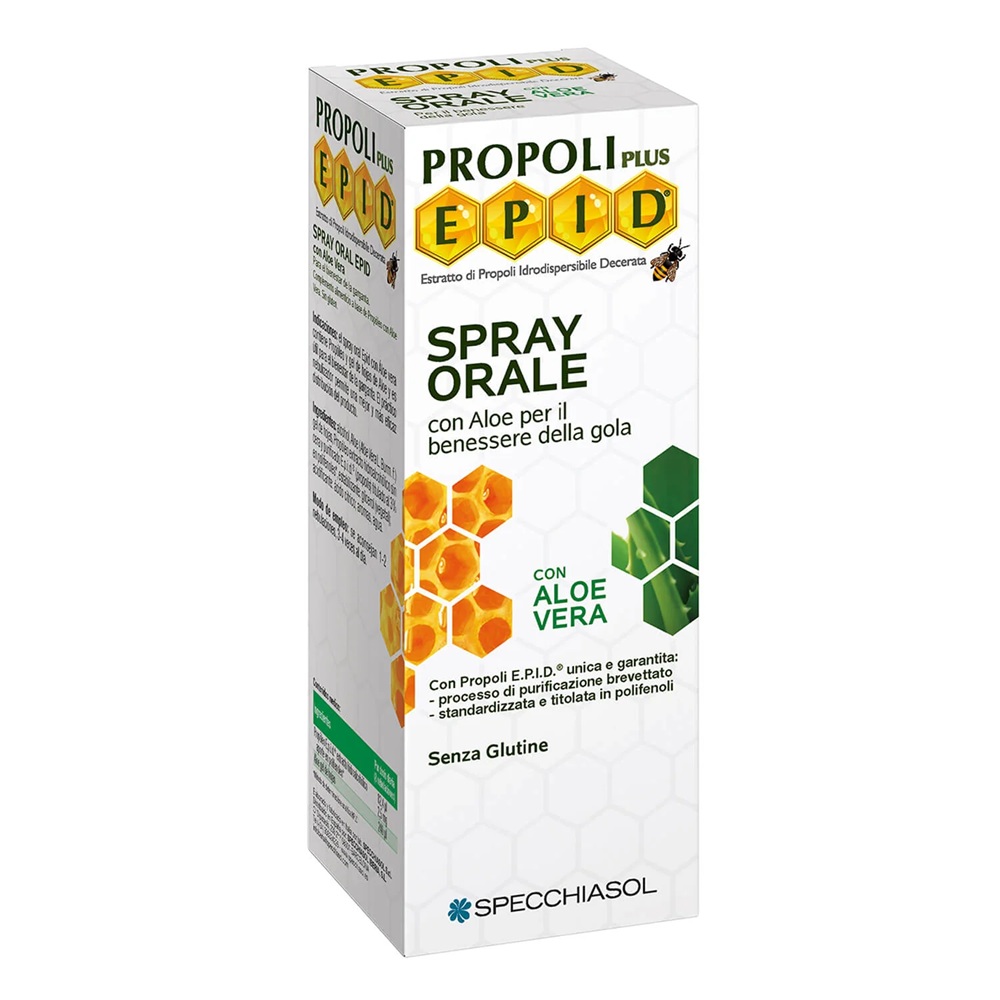 Spray oral cu aloe Propoli Plus Epid, 15 ml, Specchiasol
