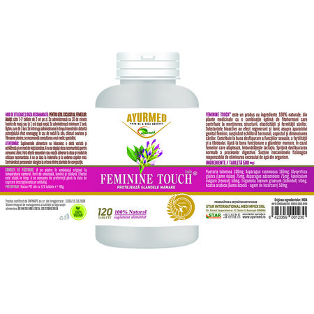 Feminine Touch, 120 tablete, Ayurmed 698337