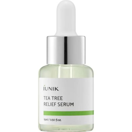Ser de fata calmant si hidratant Tea Tree Relief, 15 ml, Iunik