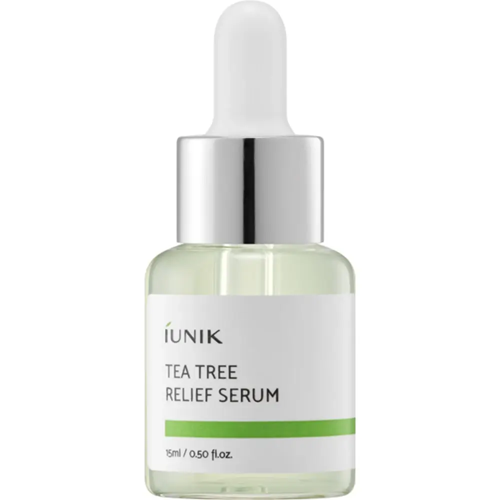 Ser de fata calmant si hidratant Tea Tree Relief, 15 ml, Iunik