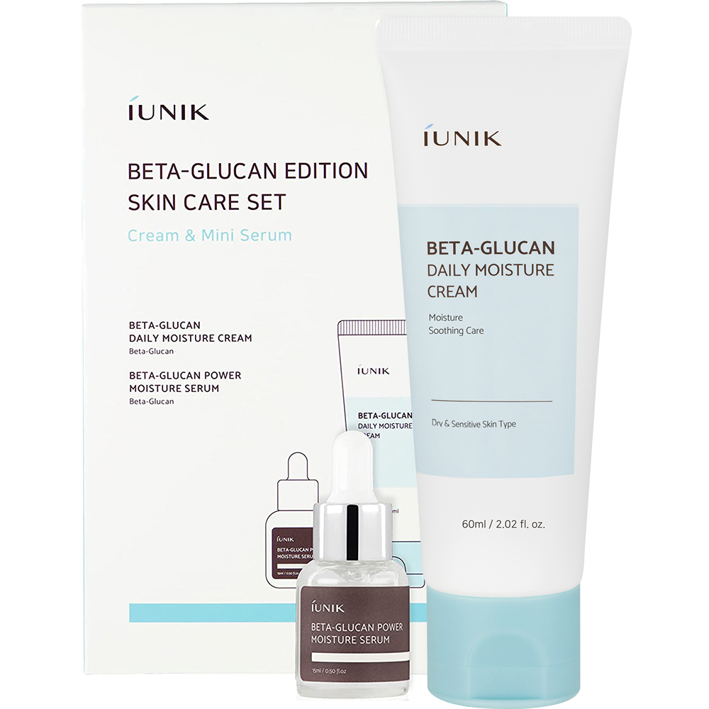 Set Skincare Beta Glucan Edition, 60 ml+15ml, Iunik