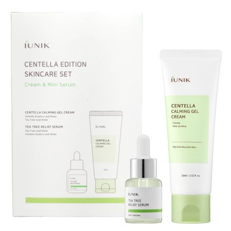 Set Crema de fata, 60 ml + Ser de fata 15 ml Skincare Centella Edition, Iunik