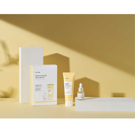 Set masca de fata +  Ser de fata, Skincare Propolis Edition, 60 ml+15ml, Iunik 662909