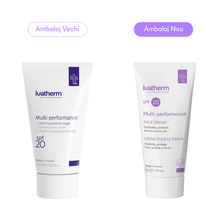 Crema hidratanta pentru fata SPF 20 Multi-Performance, 50 ml, Ivatherm 542937