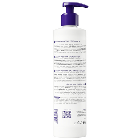 Crema tip balsam emolienta Ivahidra+ A.D, 400 ml, Ivatherm 740022