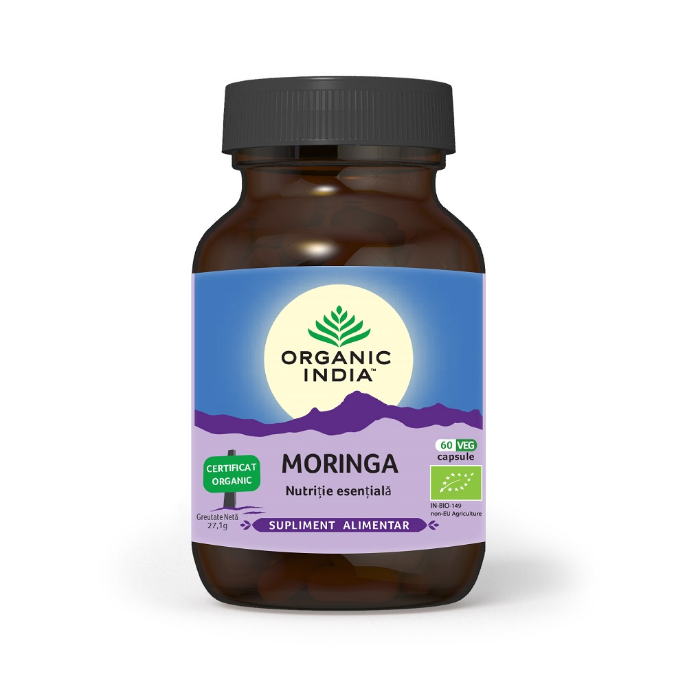 Moringa Bio, 60 capsule, Organic India