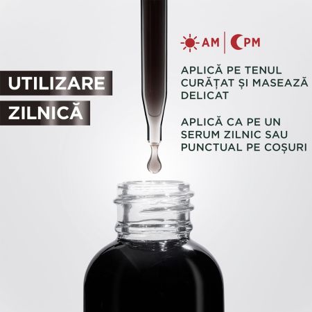 Serum anti-imperfectiuni cu niacinamide, AHA + BHA Pure Active, 30 ml, Garnier 658095