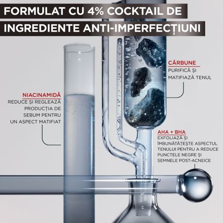 Serum anti-imperfectiuni cu niacinamide, AHA + BHA Pure Active, 30 ml, Garnier 658096