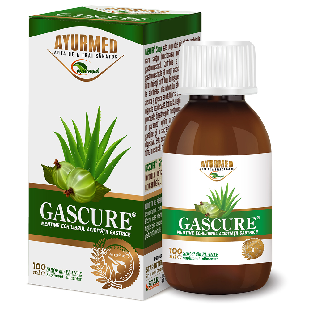 Sirop Gascure, 100 ML, Ayurmed