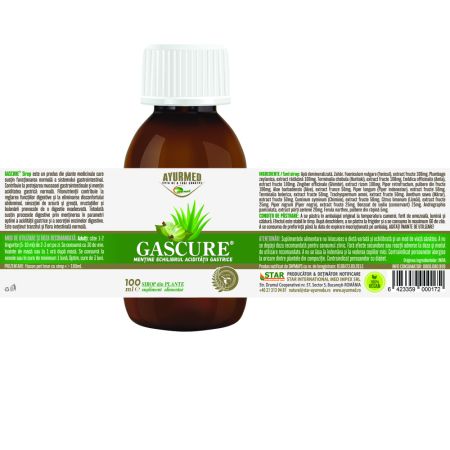 Sirop Gascure, 100 ML, Ayurmed 698385