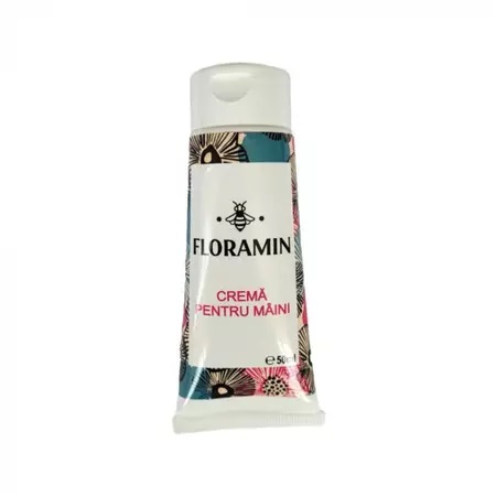 Crema de maini cu miere si musetel Floramin, 50 ml, Complex Apicol