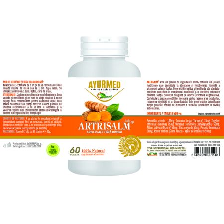 Artrisalm, 60 tablete, Ayurmed 697720