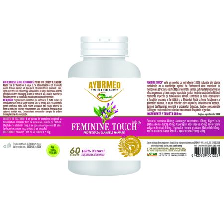 Feminine Touch, 60 tablete, Ayurmed 697761