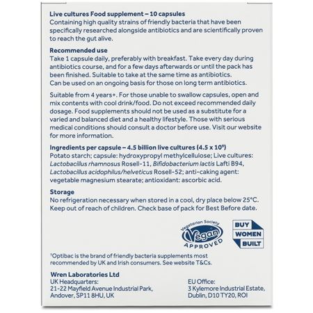 Probiotic, 10 capsule, Optibac 665850