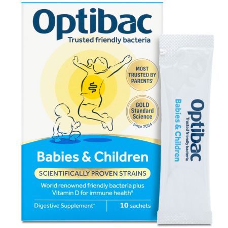 Probiotic pentru copii si sugari, 10 plicuri, Optibac 665862