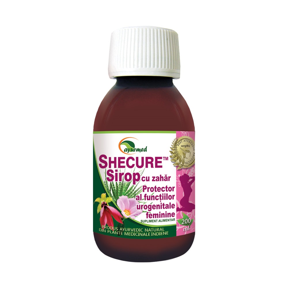 Sirop cu zahar Shecure, 200 ml, Ayurmed