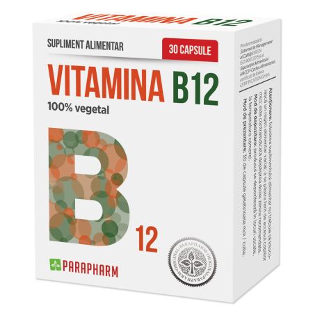 Vitamina B12, 30 capsule, Parapharm