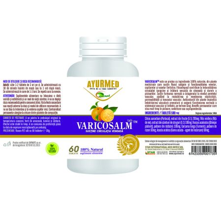Varicosalm, 60 tablete, Ayurmed 698308