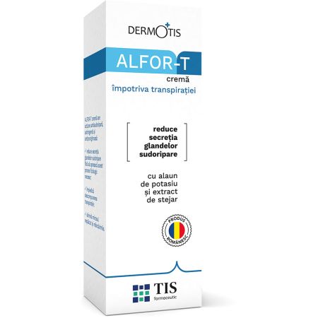 Alfor-T crema impotriva transpiratiei picioarelor, 20 ml, Tis Farmaceutic
