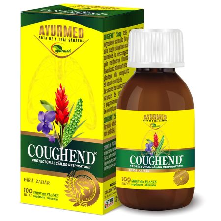 Sirop fara zahar Coughend, 100 ml, Ayurmed