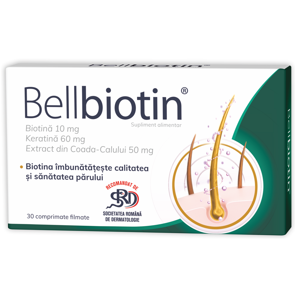 Bellbiotin, 30 comprimate filmate, Zdrovit
