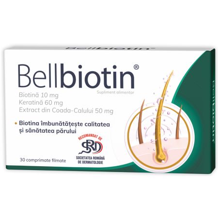 Bellbiotin, 30 comprimate filmate, Zdrovit