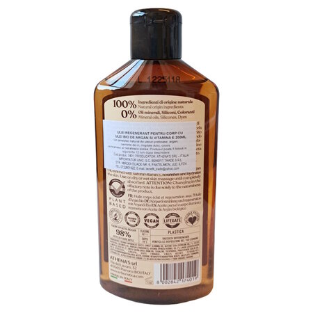 Ulei regenerant cu vitamina E pentru corp, 200 ml, L'Erboristica 710919