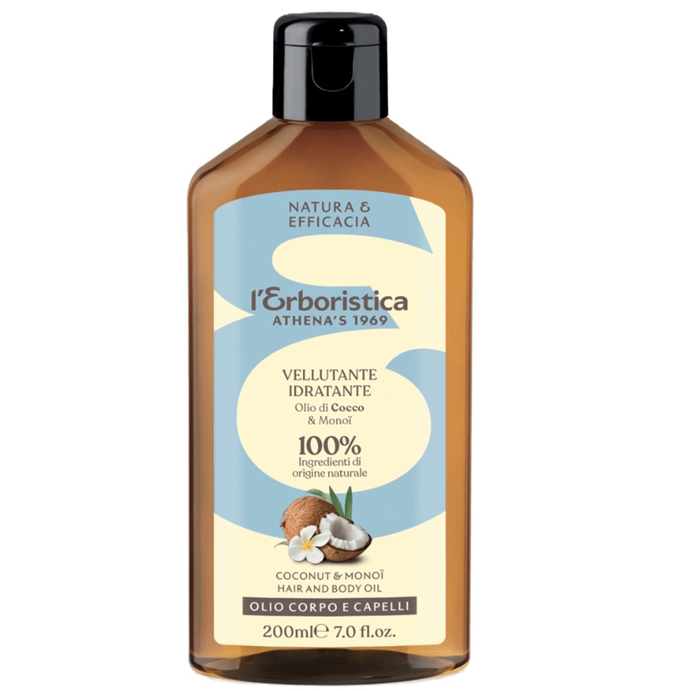 Ulei de cocos si monoi pentru corp si par, 200 ml, L'Erboristica