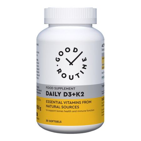 Daily Vitamina D3 + K2 Good Routine, 30 capsule moi, Secom 711368