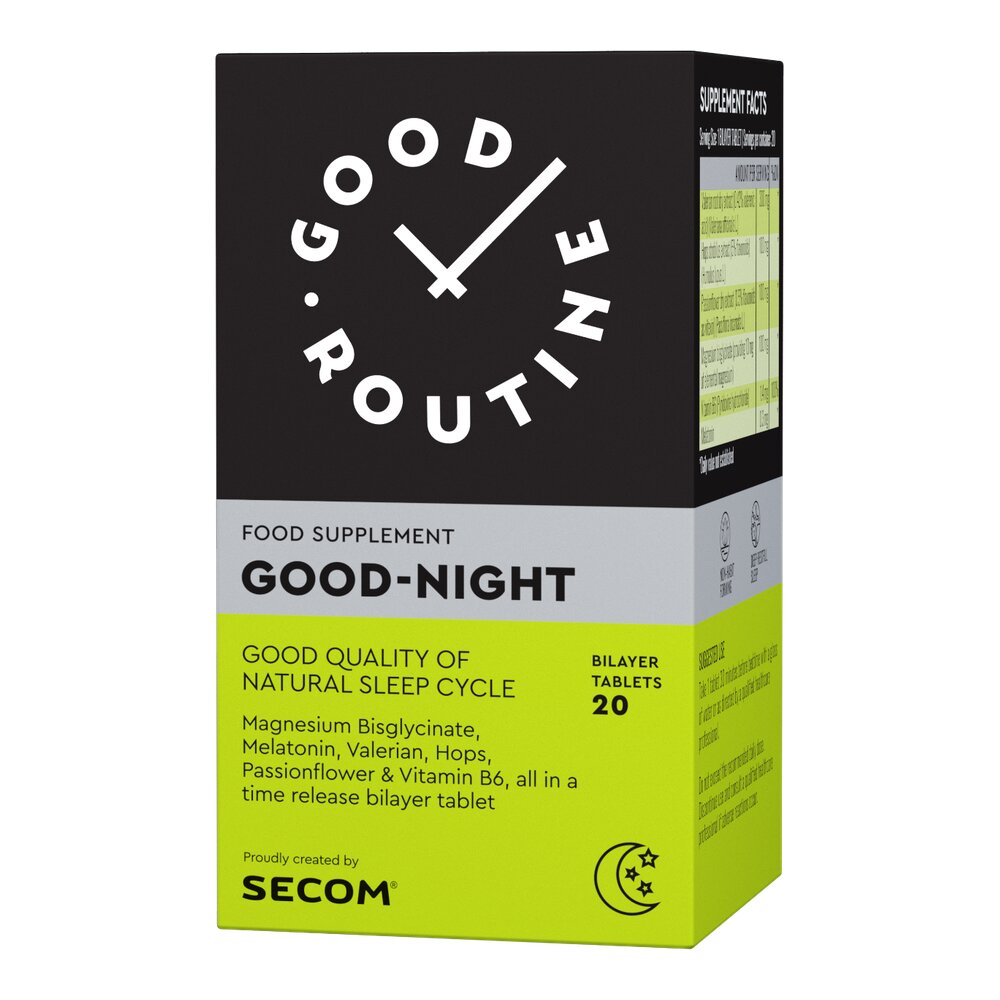 Good Night Good Routine, 20 tablete dublu-strat, Secom