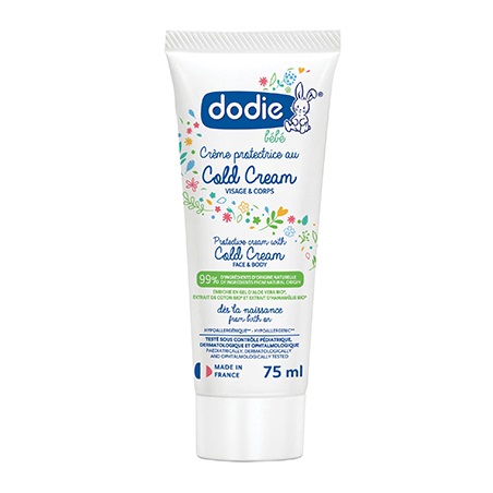 Crema de protectie pentru fata si corp Cold Cream, 75 ml, Dodie