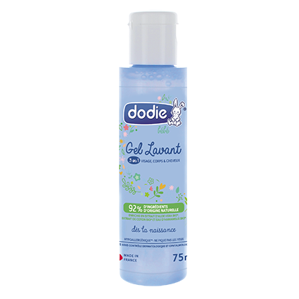 Gel de spalare 3 in 1 pentru fata, corp si par, 75 ml, Dodie