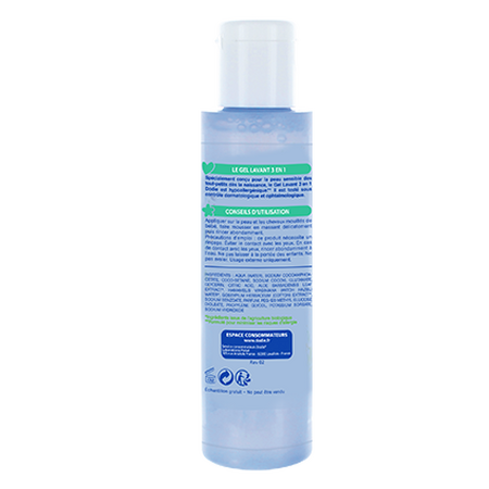 Gel de spalare 3 in 1 pentru fata, corp si par, 75 ml, Dodie 539875