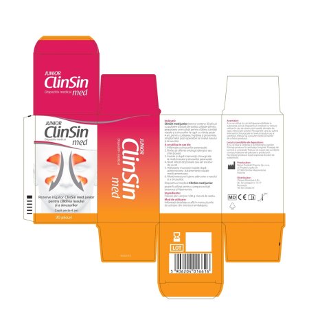 Rezerve irigator ClinSin med junior, 30 plicuri, Zdrovit 720146