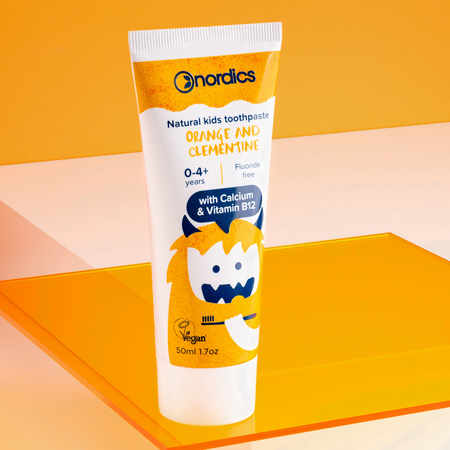 Pasta de dinti naturala cu aroma de portocale si clementine pentru copii, 50 ml, Nordics 756413