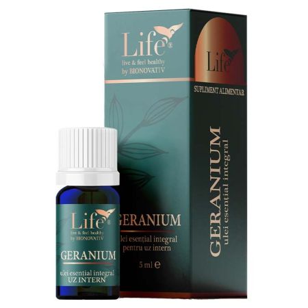 Ulei esential de Geranium, 5 ml, Bionovativ