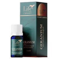 Ulei esential integral de geranium Life, 5 ml, Bionovativ
