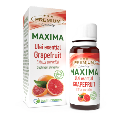 Ulei esential de grapefruit Maxima, 10 ml, Justin Pharma