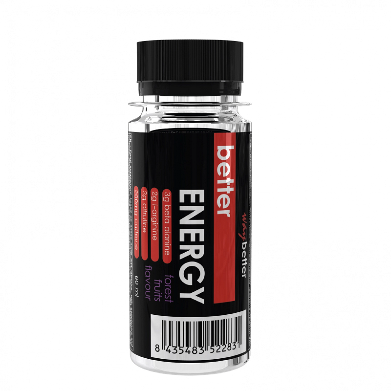 Better energy shot cu aroma de fructe de padure, 60 ml, Way Better