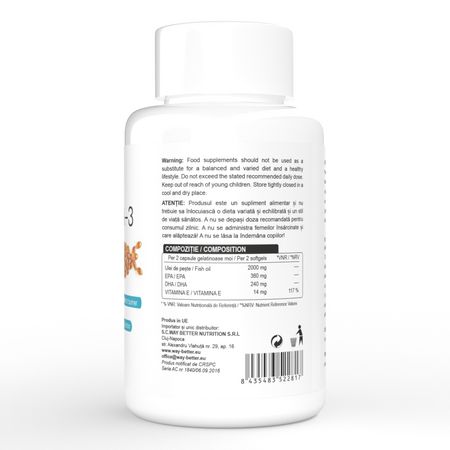 Better Omega 3, 1000 mg, 120 capsule, Way Better 705066