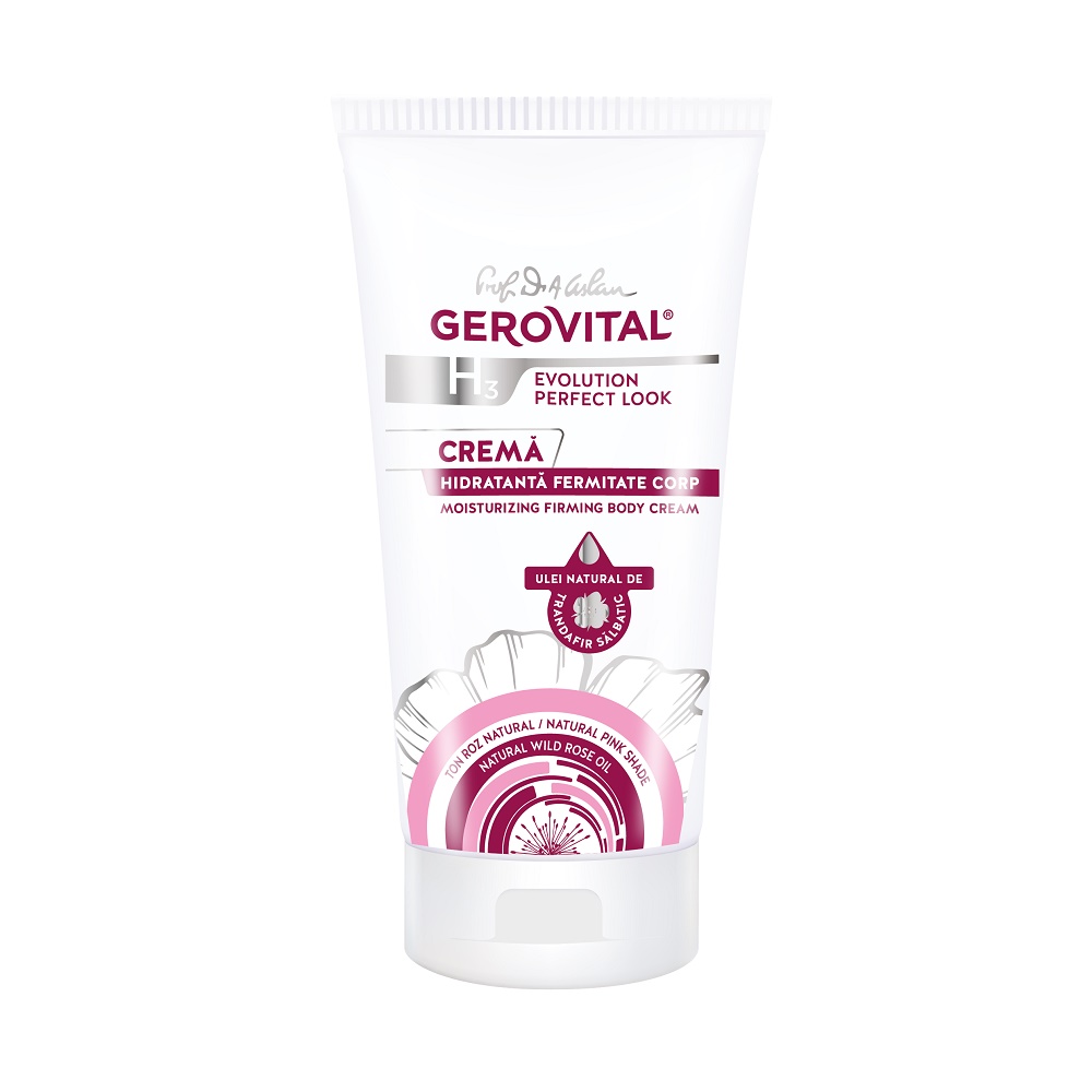 Crema hidratanta fermitate corp H3 Evolution Perfect Look, 200 ml, Gerovital