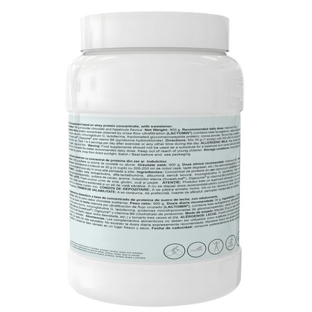 Pudra proteica cu ciocolata si alune Whey Better, 900g, Way Better 705084