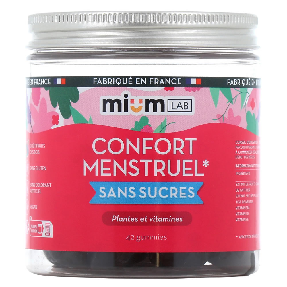 Jeleuri gumate pentru menstruatie Confort Menstruel, 42 bucati, Les Miraculeux