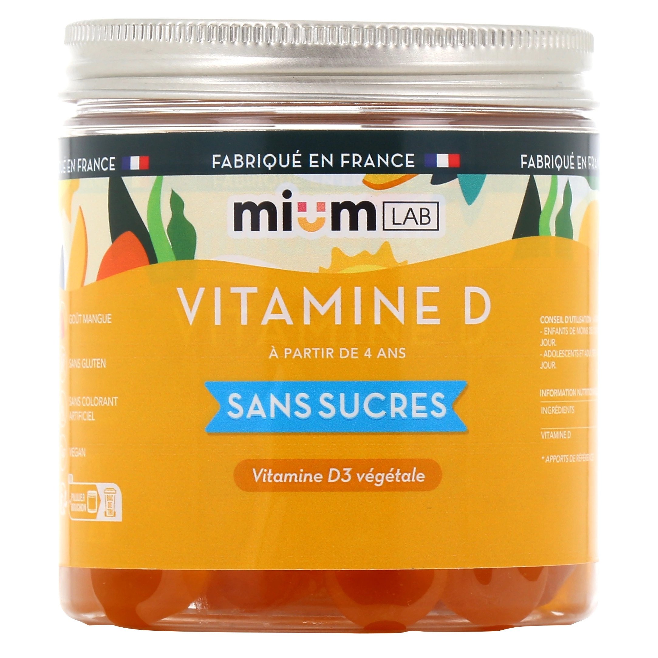 Jeleuri gumate cu vitamina D, 2000 UI 50 mcg, 42 bucati, Les Miraculeux