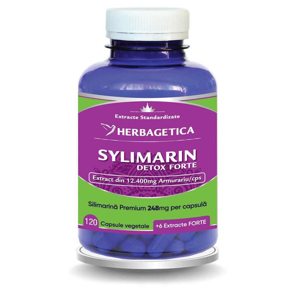 Silimarina Detox Forte, 120 capsule, Herbagetica