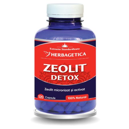 Zeolit Detox, 120 capsule, Herbagetica